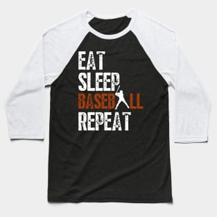 Eat Sleep Baseball Repeat, Funny Baseball Players Kids Boys Baseball T-Shirt